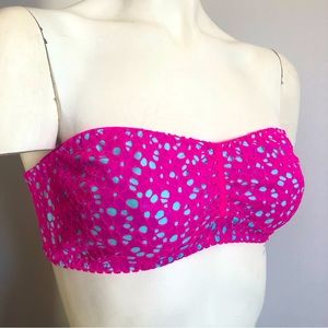 Flirtitude Festival Collection JR Size L Bandeau Bralette Pink